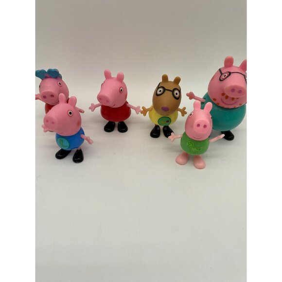 2003 Peppa Pig Mixed Lot of Characters Set of 6 Toys - Picture 3 of 6